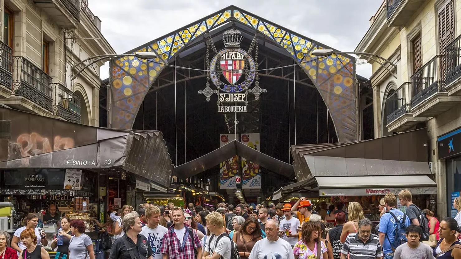 Mercado La Boqueria, em Barcelona