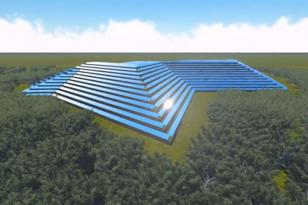 Pirâmide solar no lixão da Caximba