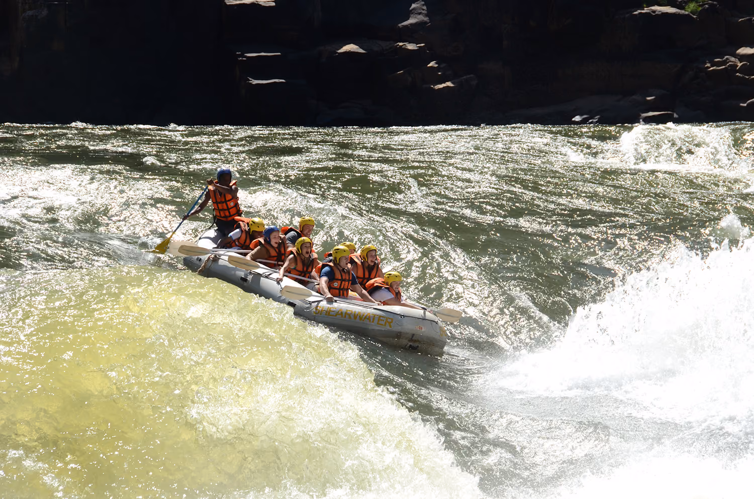 Rafting em Victoria Falls