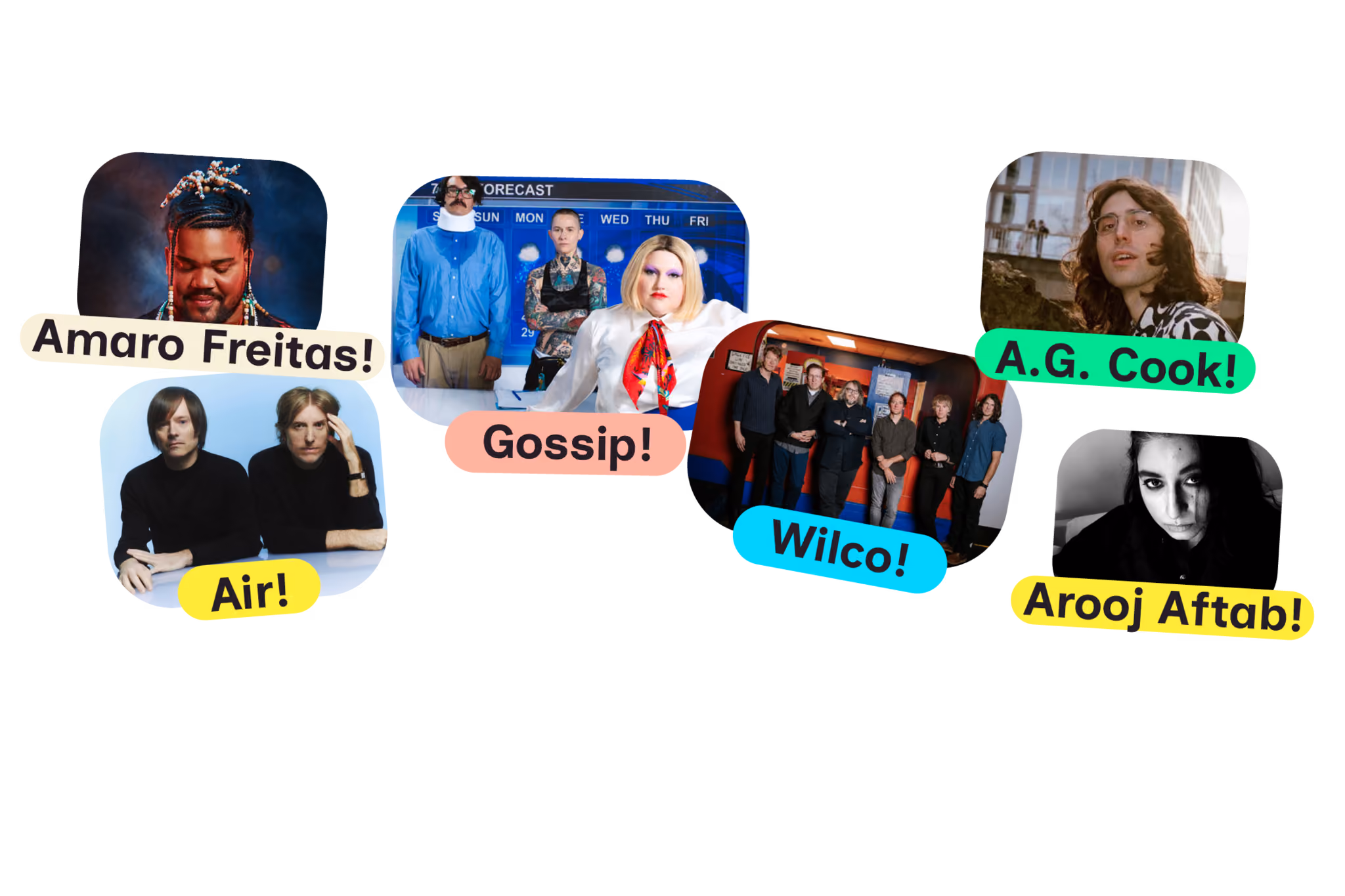 O Desenrola vai ser o podcast oficial do C6 Fest: Amaro Freitas, Gossip, Air, Wilco, Arooj Aftab, A.G Cook