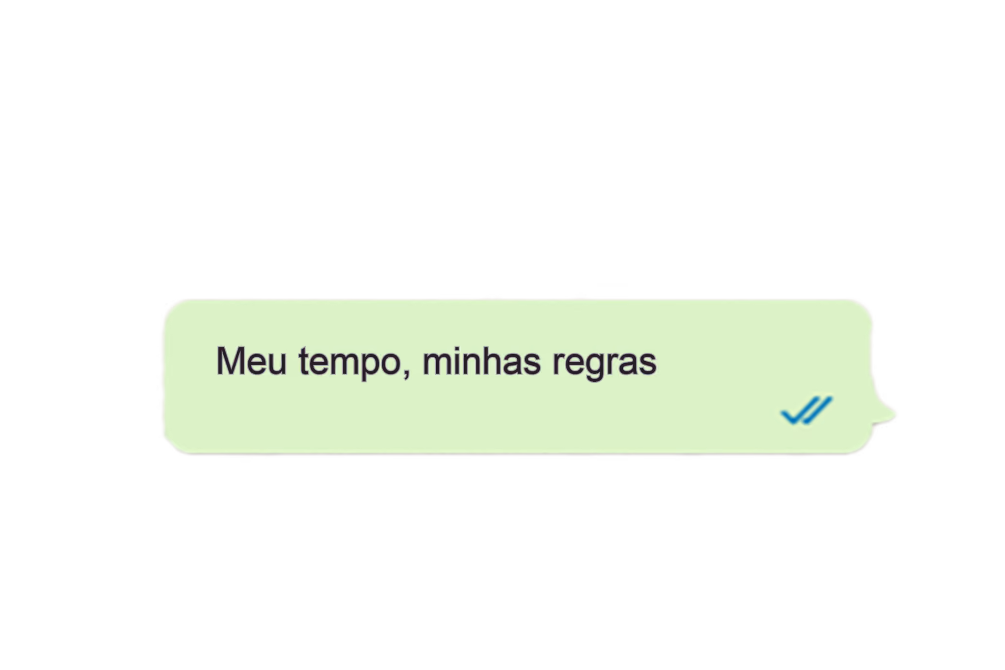 Meu tempo, minhas regras