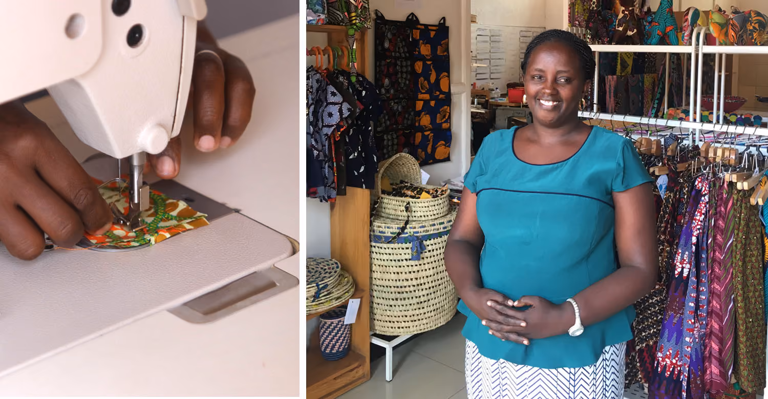 Mulheres-artesãs em Kigali, Ruanda