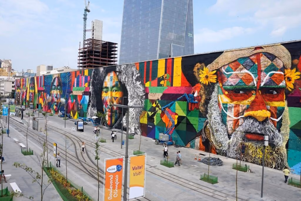 Mural Etnias, no Rio de Janeiro