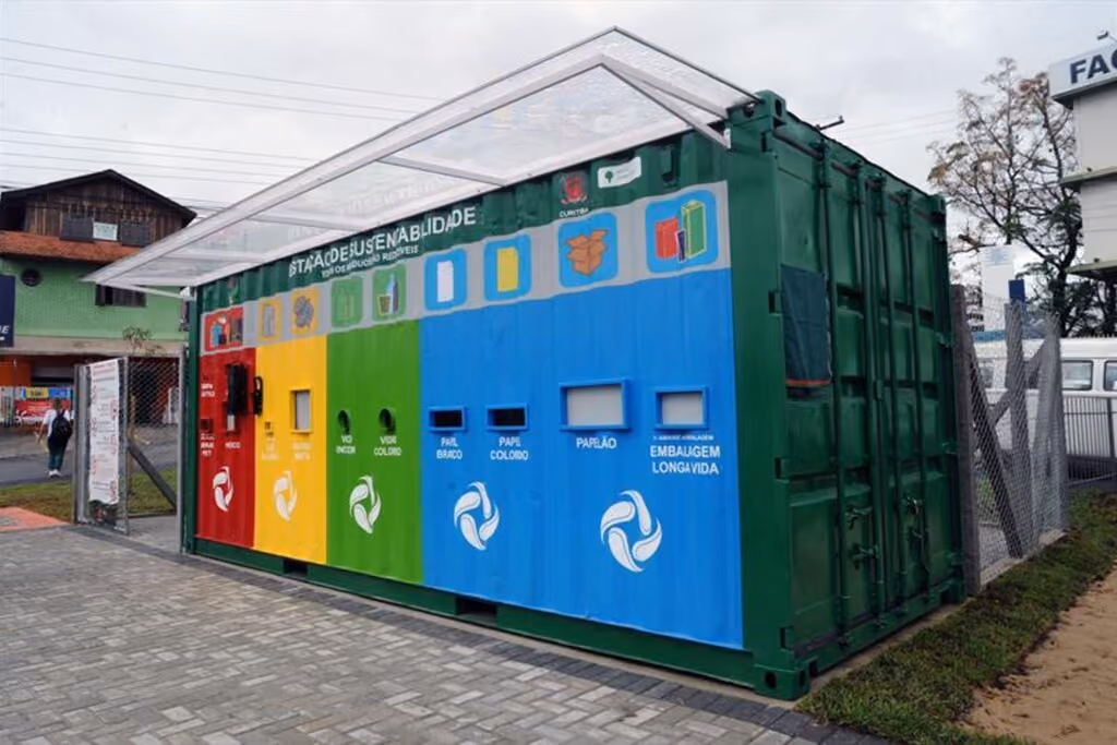 Centro de reciclagem em Curitiba