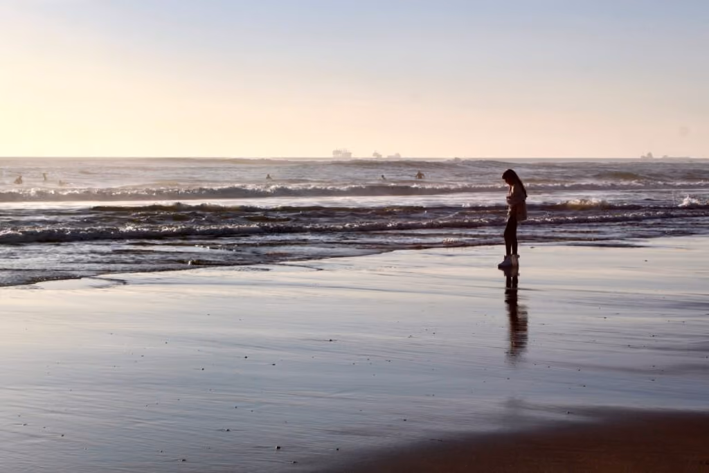 Praia no inverno