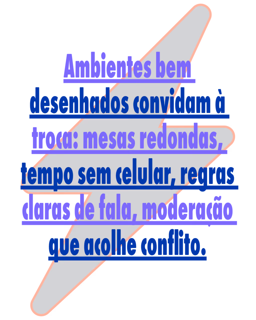 Ambientes bem desenhados convidam à troca: mesas redondas, tempo sem celular, regras claras de fala, moderação que acolhe conflito.