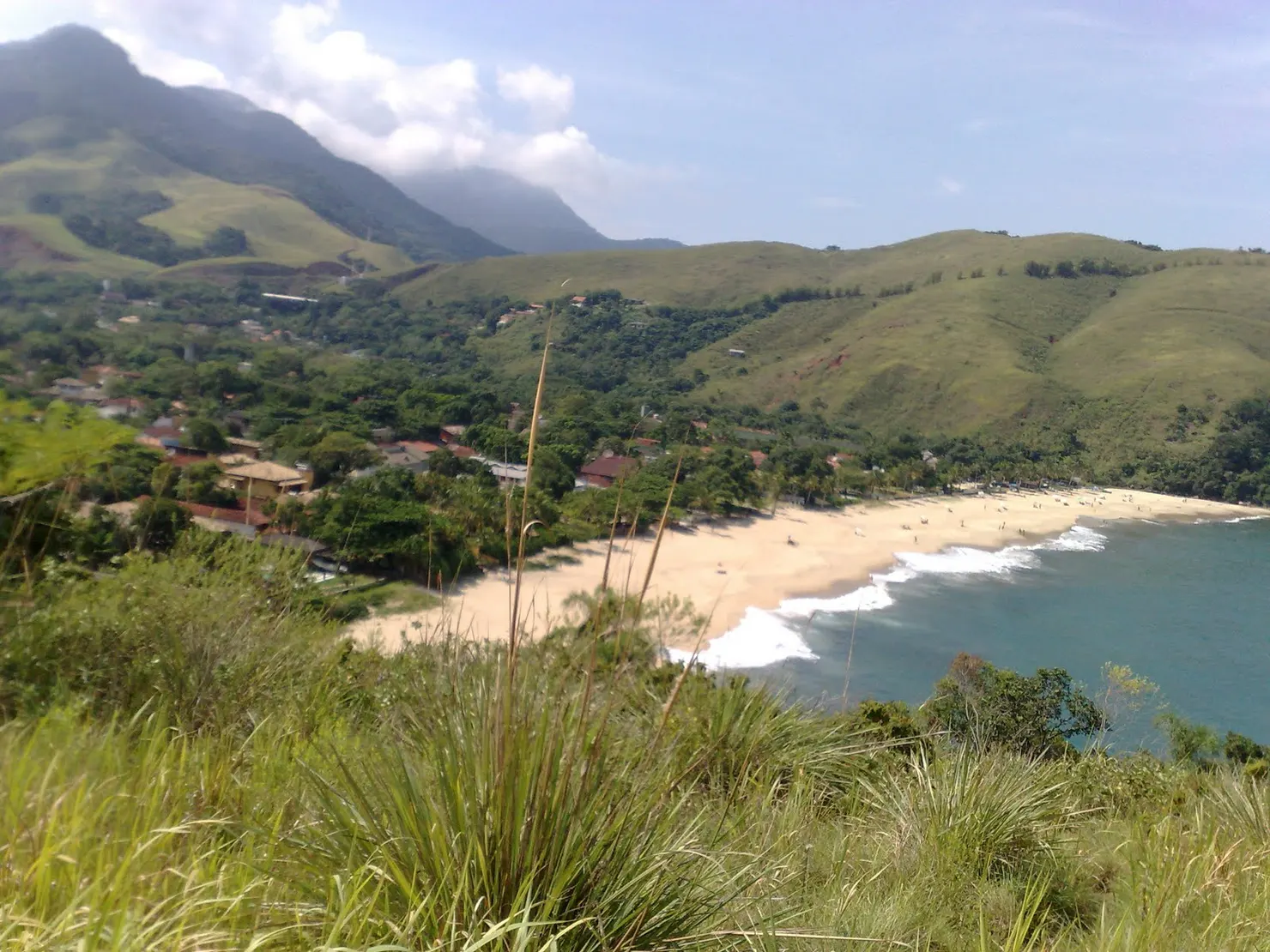 Praia de Maresias vista do mirante.